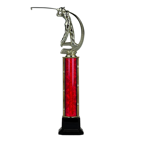 Trofeo de Tubo con Figura Serie 41 de Golf